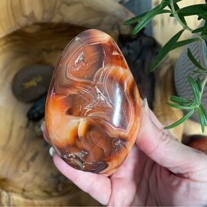 Polished carnelian agate Crystal Freeform stone decor